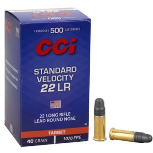 CCI Standard Velocity 22 Long Rifle Ammo 40 Grain Lead Round Nose - 0035