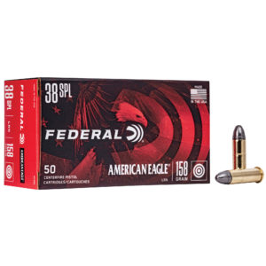 Federal, American Eagle, 38 Special, 158 Grain, Lead Round Nose, 50 Round Box