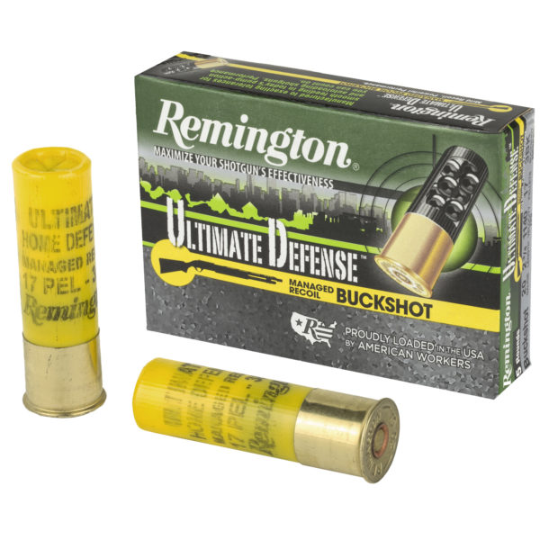 Remington, Ultimate Defense, 20 Gauge 2.75", #3 Shotshell, 17 Pellets, 5 Round Box